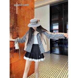 DIORパッチワークプリントクラシックなオールドフラワージャカードコート