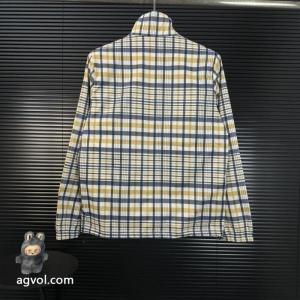 dior2026チェック柄胸元にCD家ロゴアルファベット刺繍スタンドカラージャケット