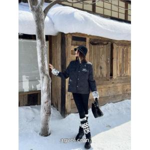 DIORクラシック菱格子キルティング動物園ロゴ綿入れの服