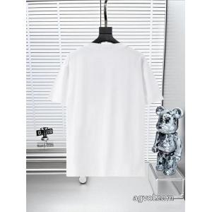 DIOR25SS高バージョン胸貼りプリントロゴラウンドネック半袖Tシャツ