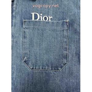dior 25 ss新作アルファベット刺繍デニムコート