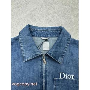 dior 25 ss新作アルファベット刺繍デニムコート