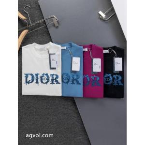 優れた品質 超カッコイイ 大人気!!完売前にDIOR半袖Tシャツブランド 偽物 通販