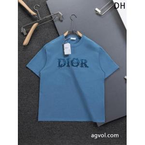 優れた品質 超カッコイイ 大人気!!完売前にDIOR半袖Tシャツブランド 偽物 通販
