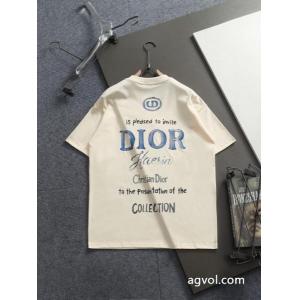 DIORブランド コピー半袖Tシャツ新着アイテム 個性的なモデル 高級感が漂う