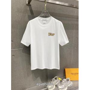 魅力的なポイント 在庫を確保 ファッション通販偽 ブランド 販売DIOR半袖Tシャツ