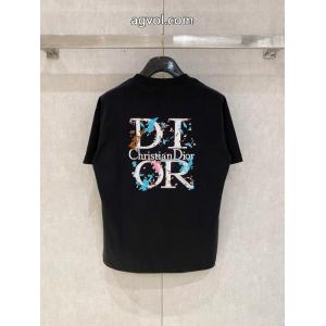 存在感絶大スタイル 個性的な美品 芸能人愛用ブランド半袖Tシャツブランド スーパー コピーDIOR