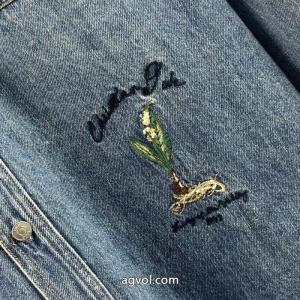 DIORディオール26 FW CDスズランアシンメトリーデザインデニムジャケット
