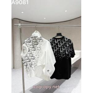 Diorディオール26 ss新作刺繍重工芸ロゴアルファベット半袖Tシャツ