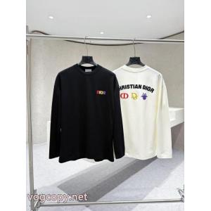 Dior/ディオール2026秋冬新作丸首長袖Tシャツ