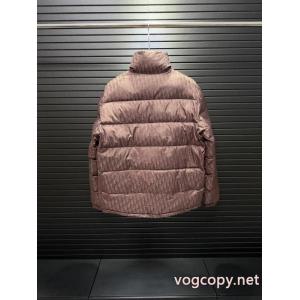 Diorディオールoblique暗紋老フラワースタンドカラーダウンジャケット