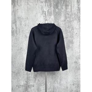 DIORディオールOBLIQUE FW 26秋シリーズピュアカラー刺繍ジッパージャカード連帽パーカーメンズ