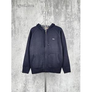 DIORディオールOBLIQUE FW 26秋シリーズピュアカラー刺繍ジッパージャカード連帽パーカーメンズ