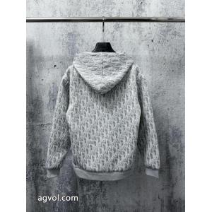 DIORディオール2026 ssフルプリントダウンジャケットジップコート男女同型！