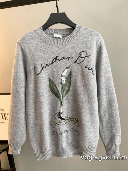 DIOR定番オールインワンチュールジャカードラウンドネックセーター 0