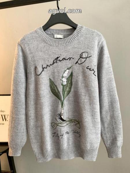 DIOR定番オールインワンチュールジャカードラウンドネックセーター 1