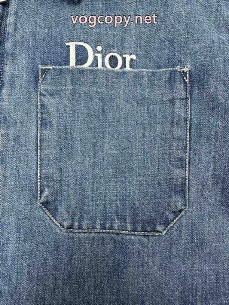 dior 25 ss新作アルファベット刺繍デニムコート 1