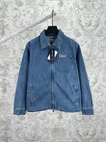 dior 25 ss新作アルファベット刺繍デニムコート 0