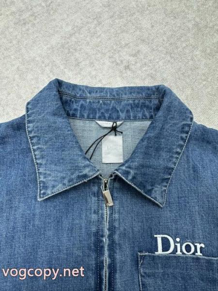 dior 25 ss新作アルファベット刺繍デニムコート 4