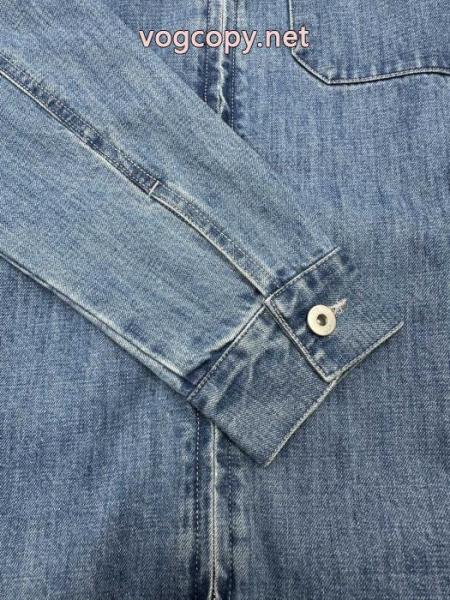 dior 25 ss新作アルファベット刺繍デニムコート 3