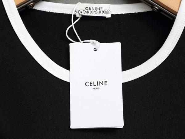 CELINE凱旋門ロゴプリント定番Tシャツ半袖 6 