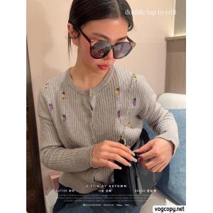 Dior高級茶色のブルーライト防止サングラスセット