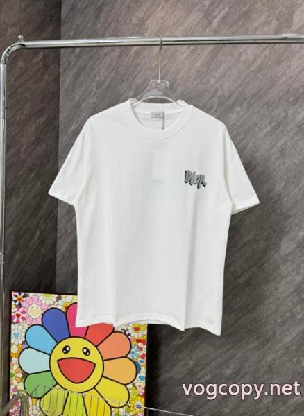 新作お洒落☆ 冬の王道 適度な上品さ 最旬アイテムブランド コピー 通販 半袖短袖Tシャツ衬衫Dior.. 2