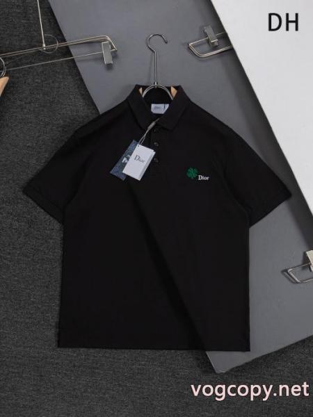 ブランド フェイクディオール半袖poloTシャツメール便対応 人気商品 普段使い 3