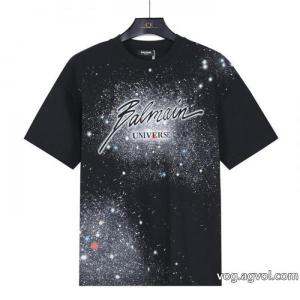 偽 ブランド 購入BALMAIN今流行 人気ブランドの2026新色 キラキラ半袖Tシャツ