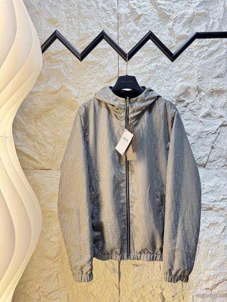 DIOR/ディオールSS 26ジャカードリバーシブル連帽ジャケットジャケット 0 