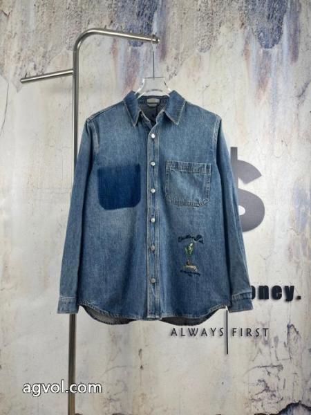 DIORディオール26 FW CDスズランアシンメトリーデザインデニムジャケット 2