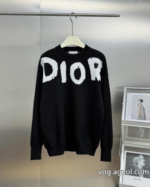 Dior前後のアルファベットジャカードセーター 0 