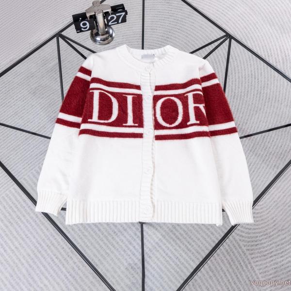 Diorディオール2026クラシックアルファベット混色ニットカーディガンニットコート 0 