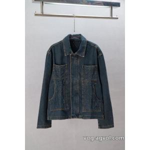 LOUIS VUITTON 2026 FW 3 Dエンボスエンボスエンボスブルーデニムジャケット